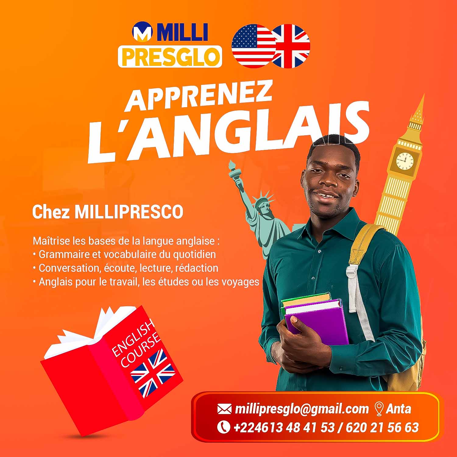 MILLIPRESGLO ANGLAIS